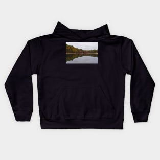 Walden Pond Fall Foliage Concord MA Reflection Trees Kids Hoodie